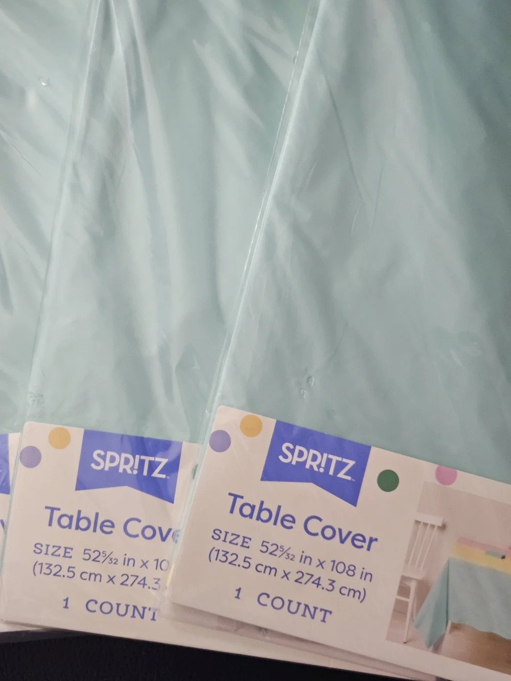 3 Pack Spritz Rainbow Gradient Tablecloth Mermaid Unicorn Party Decor 52